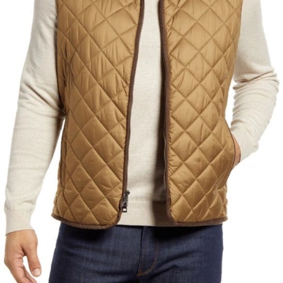 Peter Millar Quilted Vest | XL | Tan - Picture 1 of 8